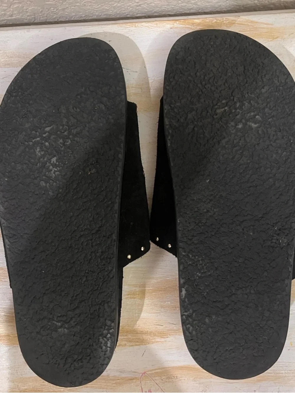 Zara Black Studded Double-Buckle Slide Sandals - Picture 5 of 5